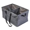 Honey-Can-Do Heavy Duty Large Collapsible Trunk Organizer with 3 Dividers, Exterior Pockets & Carrying Handles | Cargo Storage Bin for SUV, Truck, Groceries & Tools