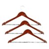 Honey-Can-Do No Slip Wooden Coat Hangers, Cherry Wood,(Pack of 72)