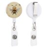 Honey Bee Sturdy Badge Reel, ID Badge Holder Clip