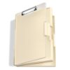 Hongri Clipboard with Storage, Beige 8.5 x 11 Clip Board, Dual Compartmen
