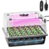 Hon&Guan 30 Cell Self Watering Seed Starter Tray with Growing Lights