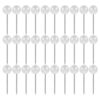 HONMEET 500pcs Multipurpose Ball Push Pins Round Plastic Heads and Stainless Steel Points, Secure Attachment Decorative Map Pins for Sewing and Paper Crafts, Easy Operation White Map