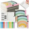 Honoson 40 Pcs Back to School Bulk Gifts for Teachers, 20 Sets of Inspirational Notebooks and Pens Set First Day of School Gift for Teacher Appreciation Gifts Bulk Student Classmate Classroom Prizes
