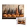 Honozo 1000‑piece Wood Jigsaw Puzzle Glowing Jack‑o'‑Lanterns