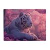 Honozo Jungle White Tiger Bloom Wood Jigsaw Puzzle, 500-Piece, Animal Art Fans Pick