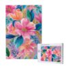 Honozo Wood Jigsaw Puzzle 1000-Piece Thick Brush Floral Pinks Patterns