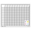 Horizontal White 4 Piece Classroom Incentive Chart and Sticker Set, for Tracking Goals, Chores, Classroom assignments and Responsibilities. Made in USA
