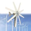 Horizontal Wind Turbine Generator, 10000W Low Noise Power Kit with Controller for Home and Garden, Compatible with 12V, 24V, 48V Systems