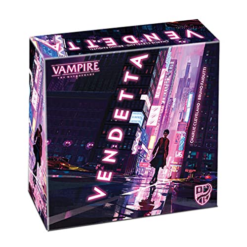 Horrible Games: Vampire The Masquerade - Vendetta, Strategy Board Game, Build Your Hand of Cards According to your Plans, 3 to 5 Players, For Ages 14 and Up