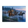 Horse Native American River Crossing Wooden Jigsaw Puzzle 1000 Pieces