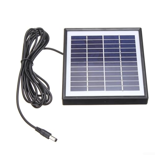 Hosrivae 5W 12V Portable Solar Panel, Monocrystalline Silicon accumulator Charger with 300cm Cable for Cars, Boats, RVs, Garden Lights, and Small DC Devices, High Efficiency Performance