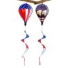 Hot Air Balloon Spinners, Yard Windmill, Spins with 2 Piece 43 Inch Set