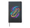 Hot Dogs Frankfurter Fan 90s Look Retro Hardcover Journal, Black