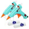Hot Glue Gun Kit Mini: Mini Hot Glue Guns Kit with 20 Sticks Melt Glue Gun Craft for Kids School DIY Arts Home Quick Repairs Multi-application 2 Pack