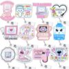 Hotlea 12 Pieces Sonographer Appreciation Badge Reels Bulk
