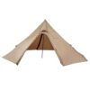 Hot Tent for 2 Persons, Portable Winter Tipi Tent with Stove Jack, Waterproof Canvas Camping Tents, Lightweight 4 Season Shelter Tents for Hiking Fishing Backpacking, S Size