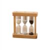 Hourglasses Timer, Mini Wooden Sand Timer Hourglassclock, Battery-Free, Sand Timers Set for Cooking Classroom Exercise Home Office Decor (Style B 1Min 3Min 5Min)