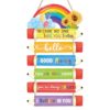 HOURIA In Case No One Told You Sign Rainbow Motivational Classroom Decor