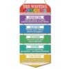 HOURIA The Writing Process Educational Hanging Sign(11"x19"),Colorful Educational Classroom Wall Sign,Writing Chart Bulletin Board Decor for Elementary Teacher Homeschool Kindergarten Learning Decor