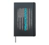 Housekeeping US Flag Distressed Patriotic Cleaner Hardcover Journal, Black