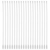Housoutil 51pcs Wire Keychain Cable 2mm 6.1 Inch Metal Screw Lock Ring