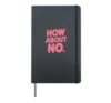 How About No Funny Sarcastic Quote Humor Hardcover Journal, Black