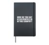 How Do You Say Who Sells Alcohol In This Country Funny Hardcover Journal, Black