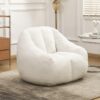 HOWEYI Bean Bag Chair with Filler, Bean Bag Sofa with Tufted Soft Stuffed Filling, Fluffy and Lazy Sofa, Comfy Cozy BeanBag Chairs with Memory Foam for Dorm, Apartment, Living Room