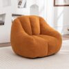 HOWEYI Bean Bag Chair with Filler, Bean Bag Sofa with Tufted Soft Stuffed Filling, Fluffy and Lazy Sofa, Comfy Cozy BeanBag Chairs with Memory Foam for Dorm, Apartment, Living Room，Yellow