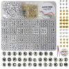 HowKit-Moon 1750+Pcs A-Z Alphabet Letter Beads Kit with Numbers Bead