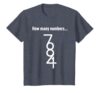 How Many Numbers Math Puzzle Brain Teaser T-Shirt, Youth, Heather Blue, Small