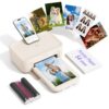 HPRT 4x6 Photo Printer with 54 Sheets & 1 Ribbon, Beige