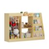 HRVEOCEI 4 Tier Wooden Bookshelf for Nursery (Light Natural)