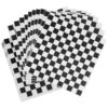 Hslife 100 Sheets Black&White Checkered Dry Waxed Deli Paper, 15x15in