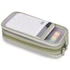 Hsmihair Grid Mesh Pencil Case, Large Compartment Pen Pouch with Zipper, Clear Portable Multifunction Pen Bag for School, Office, Girls Boys Teen, Transparent Makeup Travel Organizer (Yellow)
