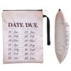HUAAPLEVLA Book Sleeve with Zipper for Bookish Gifts, White Black