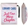 HUAAPLEVLA Book Sleeve with Zipper for Bookish Gifts, White Red Blue