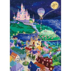 HUADADA 1000 Piece Puzzle for Adults, The Kingdom’s Silent Night, Eco Non-Glare Print, Puzzle 1000 Family Leisure & Gift