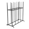 Hubxinly Large Art Storage Rack with Caster Wheels Iron 2 Tier Cart