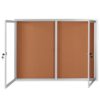 Hubxinly Weather Resistant Wall Mounted Notice Case Aluminum Frame