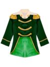 HULIJA Baby Boys Medieval Royal Prince Jacket Tassel Long Sleeve Tailcoat Jacket Party Dress Up Green 2-3 Years