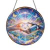 Human and Robot Window Decor, Custom Future Technology Inspired Suncatcher, Nature Lovers Hanging Sun Catcher, for Science Lovers, Stained Glass Home Decor 7.8 Inch