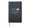 Humans Run The Planet, Do You Mean Ruin Funny Earth Day Hardcover Journal, Black