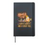 Humpty Dumpty Had A Great Fall Of Thanksgiving Autumn Season Hardcover Journal, Black