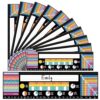 Humyoun 36pcs Classroom Desk Name Tags Multipurpose Nameplates, Rainbow