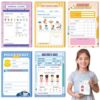 Humyoun 6 Pack Kids Pretend Play Notepads 4 x 6 Inch Variety Role Play Pads Notepads Playtime Bundle Imaginative Playtime Game Accessories, 40 Pages Each for Kids Toddlers Gifts