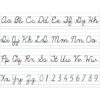 Humyoun 9 Pcs Cursive Alphabet Line for Classroom Wall, Simple