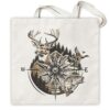 Hunting Canvas Tote Bag for Men Women, Hunting Gifts, Deer Duck Fishing Bag