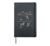 Hunting Scene Cave Painting Pre Historic Hardcover Journal, Black