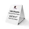 HUOJI 8.5x11 Thermal Paper, 100 Sheets US Letter Size Thermal Printer Paper